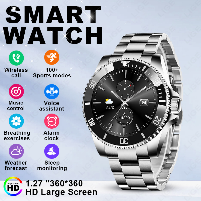 Smartwatch Health Watches - Relógio Inteligente LIGE 2026 com Tela