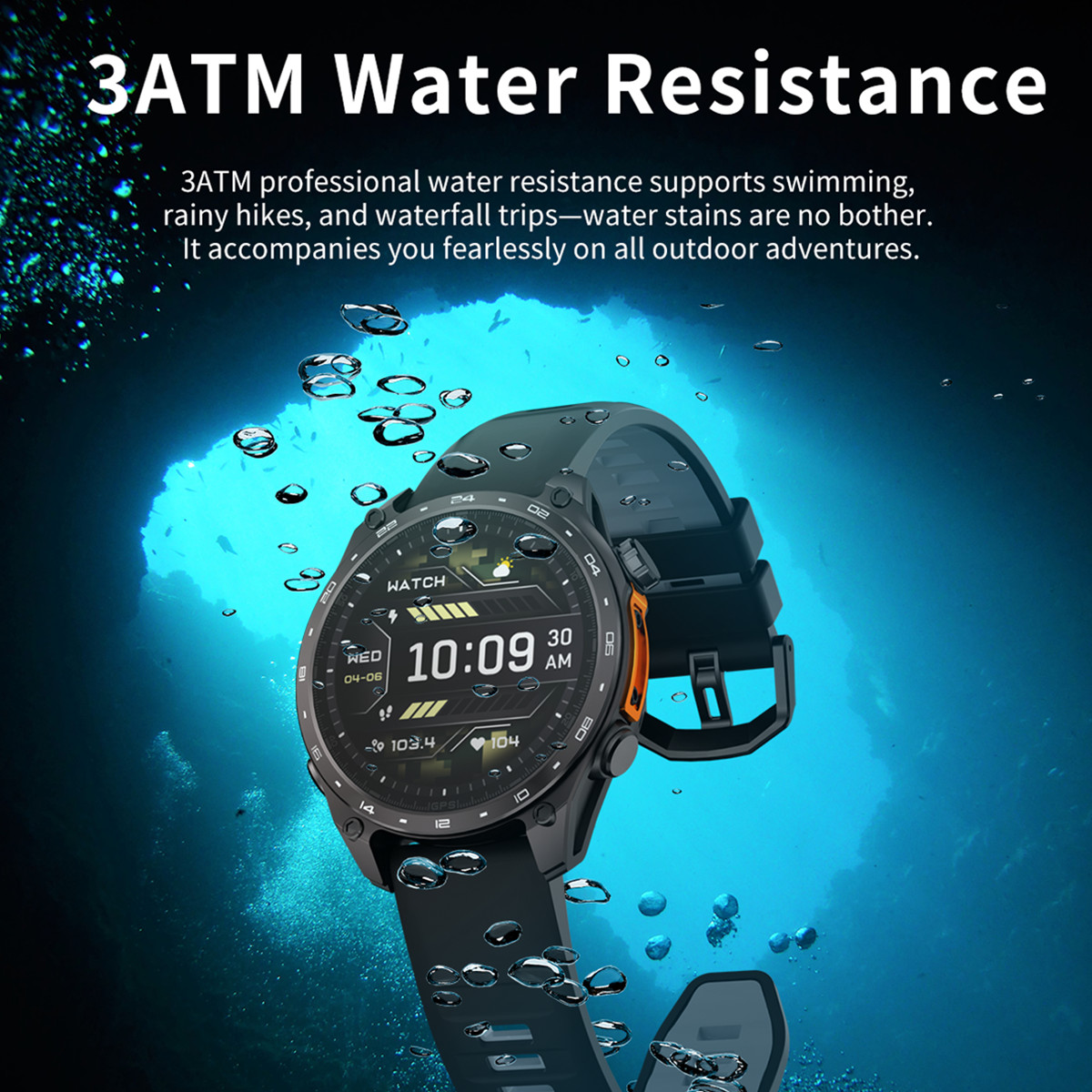 3atm à prova dwaterproof água  - Smartwatch Watch Whatsapp avaliação e preço