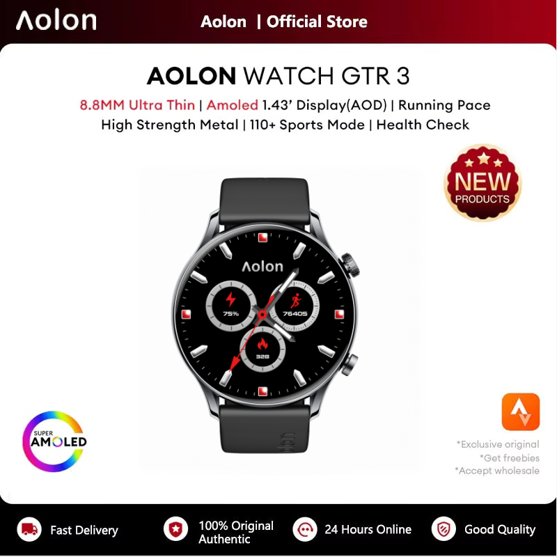 Smartwatch Aolon GTR3, ultrafi - Smartwatch Watch Whatsapp avaliação e preço