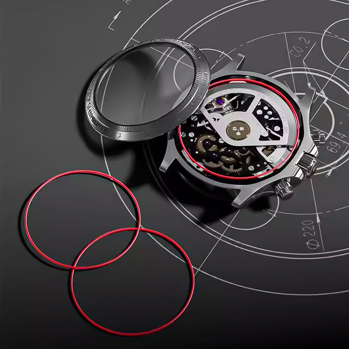 Anel de Vedação Vermelho de 0, - Tide Watch Surf avaliação e preço