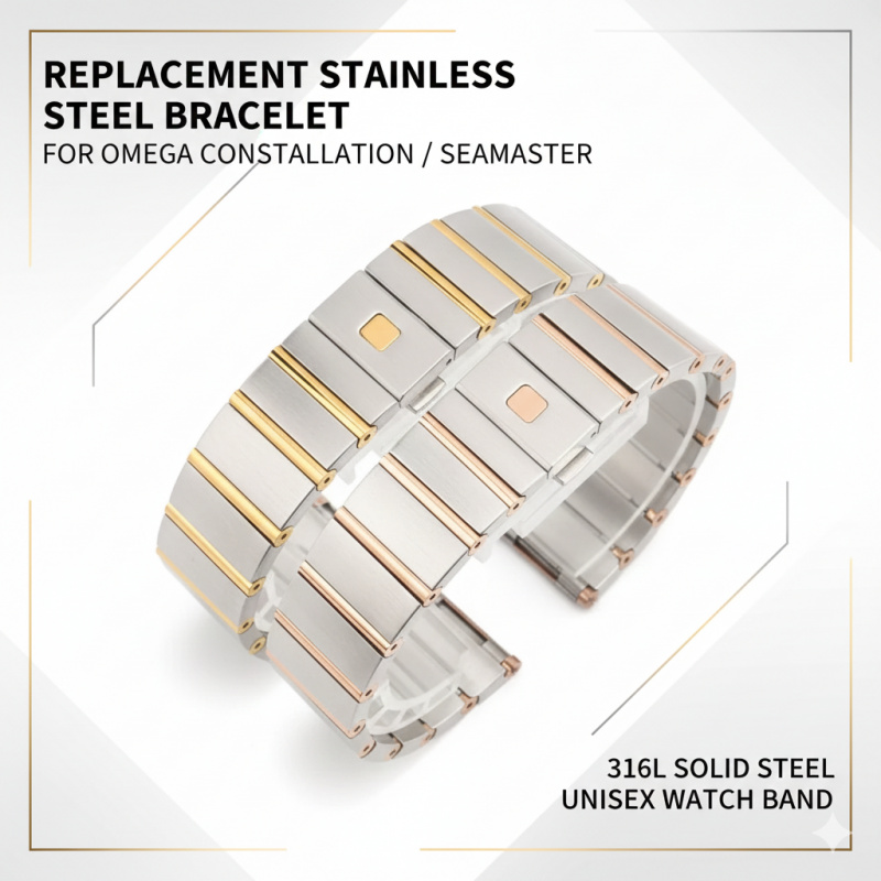 Substituição de pulseira de aç - Omega Watch Constellation avaliação e preço
