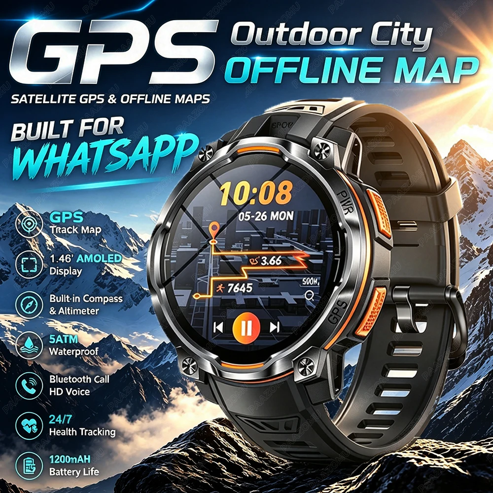 Relógio Inteligente com Mapa O - Smartwatch Watch Whatsapp avaliação e preço