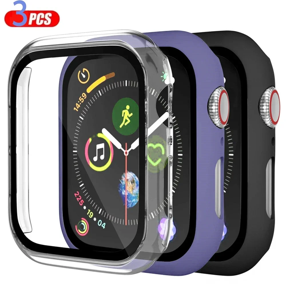 3 pacote de vidro + capa para  - Smartwatch Watches For Women Smart avaliação e preço